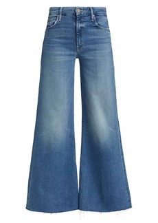 Mother Denim The Roller Mid-Rise Wide-Leg Jeans