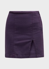 Mother Denim The Side Splitter Mini Skirt