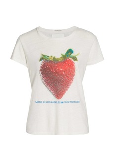 Mother Denim The Sinful Strawberry Graphic T-Shirt