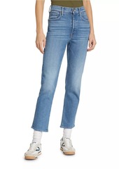 Mother Denim The Tomcat Straight-Leg Cropped Jeans