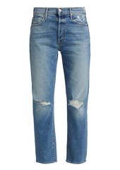 Mother Denim The Trickster Distressed Ankle Jeans