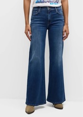 Mother Denim The Twister Sneak Wide-Leg Jeans 