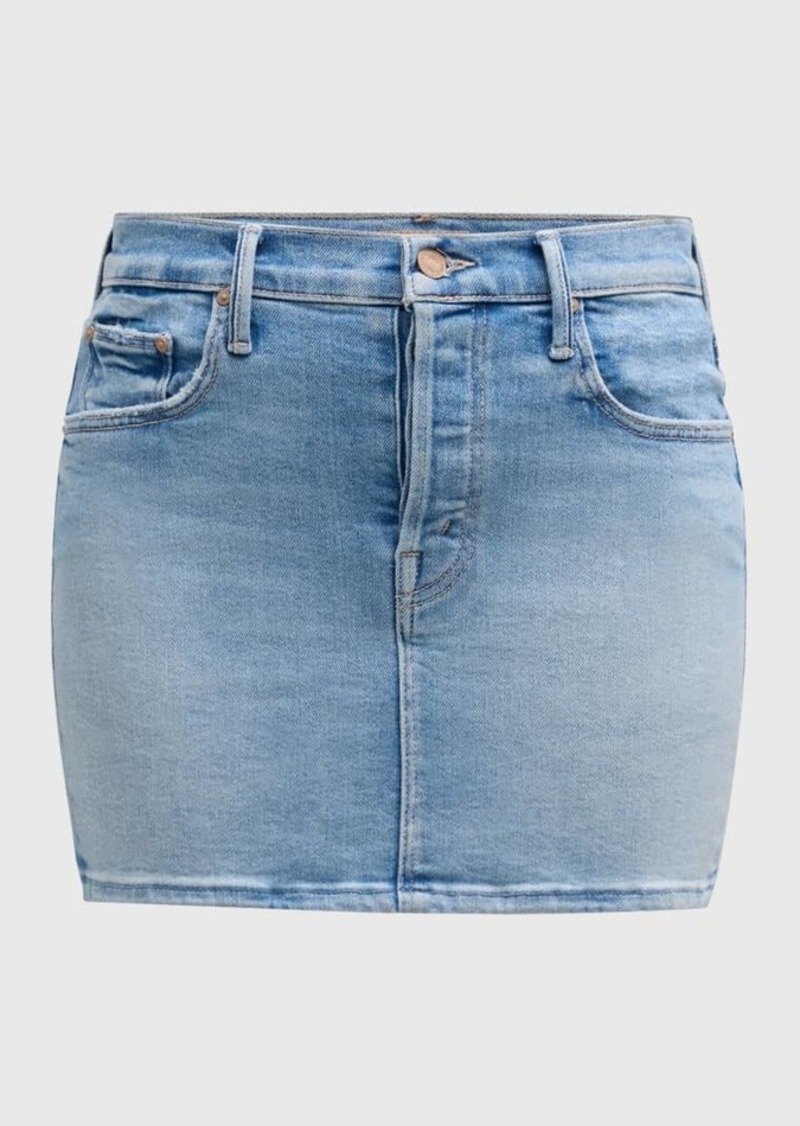 Mother Denim The Vagabond Denim Mini Skirt