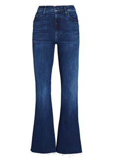Mother Denim The Weekender Frayed Boot-Cut Jeans