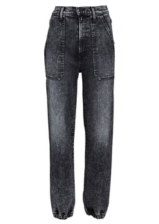Mother Denim The Wrapper Patch Springy Ankle Jeans