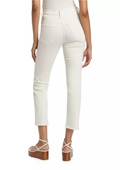 Mother Denim Tomcat High-Rise Crop Twill Pants