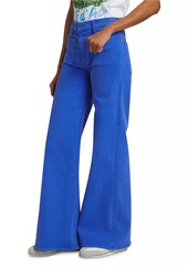 Mother Denim Undercover Sneak Mid-Rise Wide-Leg Jeans