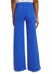 Mother Denim Undercover Sneak Mid-Rise Wide-Leg Jeans