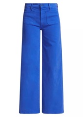 Mother Denim Undercover Sneak Mid-Rise Wide-Leg Jeans