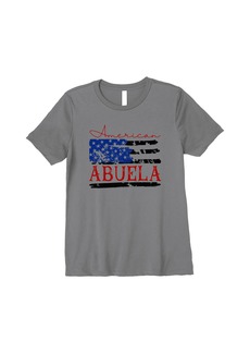 Mother Denim Womens American Abuela Flag Cute 4th of July USA Premium T-Shirt