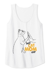Mother Denim Womens Best Cat Mom Ever Cat Mommy Mother Cat Lovers Cat Mom Tank Top