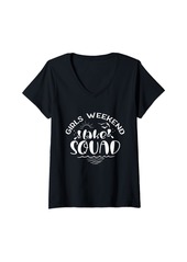Mother Denim Womens Girls Weekend Girls Trip Mother Daughter Weekend Lake Squad V-Neck T-Shirt
