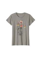 Mother Denim Womens Hapiness is being Gogo flower T-Shirt