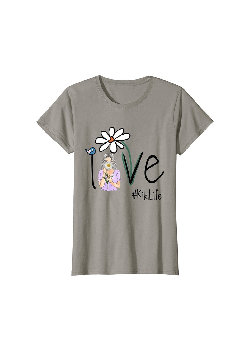 Mother Denim Womens Love Kiki Life - Art Flower T-Shirt