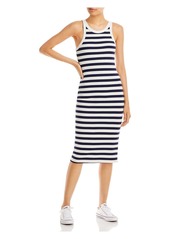 Mother Denim Womens Midi Striped Midi Dress