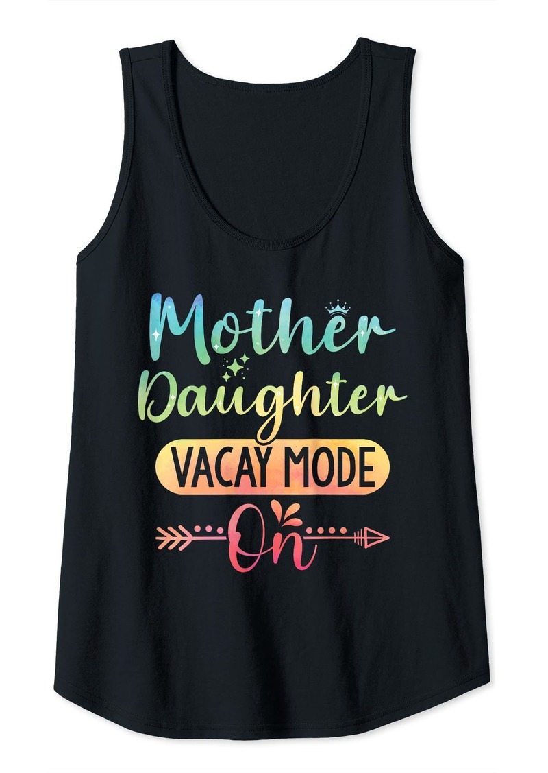 Mother Denim Womens Mother Daughter Vacay Mode On Mom Daughter Summer Vacation Tank Top