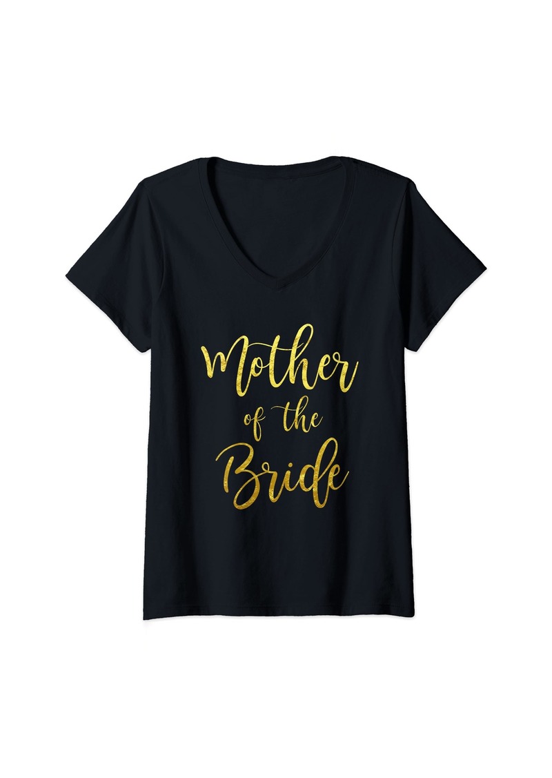 Mother Denim Womens Mother of the Bride Wedding Mom Bridal Shower V-Neck T-Shirt