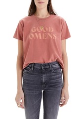 Mother Denim MOTHER The Rowdy Cutoff Graphic Tee in Good Omens at Nordstrom