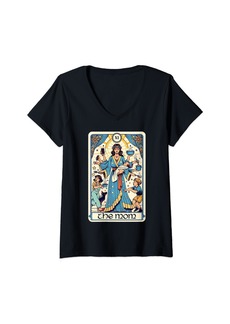 Mother Denim Womens The Mom Tarot Card Busy Best Mom Mother Day V-Neck T-Shirt