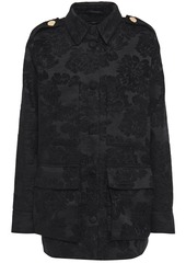 Mother Of Pearl Woman Brooke Chenille-jacquard Jacket Black