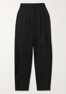 Mother Of Pearl Pleated Tencel Lyocell-blend Tapered Pants