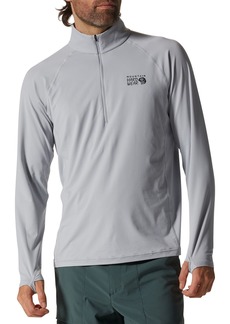 Mountain Hardwear Men's Crater Lake 1/2 Zip Sweatshirt, Large, Gray | Father's Day Gift Idea
