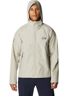 Mountain Hardwear Men's Exposure 2 Gore-Tex Paclite Rain Jacket, XL, Tan