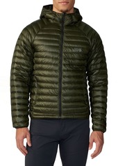 Mountain Hardwear Men's Ghost Whisperer Ultra Light Down Full-Zip Hooded Jacket, Medium, Black | Father's Day Gift Idea