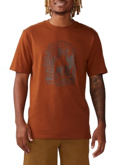 Mountain Hardwear Men's Grizzly Bear Short Sleeve Shirt, XL, Iron Oxide