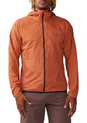 Mountain Hardwear Men's Kor Airshell Full Zip Hoody, Large, Orange