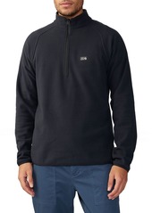 Mountain Hardwear Men's MicroChill ¼ Zip Pullover Sweatshirt, Small, Blue