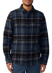 Mountain Hardwear Men's Plusher Long Sleeve Shirt, Small, Washd Raisin Amstrdm Pld