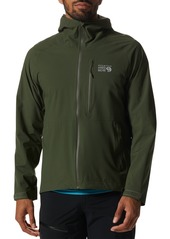 Mountain Hardwear Men's Stretch Ozonic Rain Jacket, Medium, Black