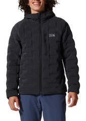 Mountain Hardwear Men's Stretchdown Hooded Jacket, XL, Blue