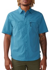 Mountain Hardwear Men's Stryder Short Sleeve Woven Shirt, Small, Brown
