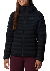 Mountain Hardwear Women's Deloro Down Full Zip Hooded Jacket, Large, Gray