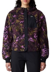 Mountain Hardwear Women's HiCamp Fleece Snap Jacket, Small, Black