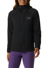 Mountain Hardwear Women's Kor Airshell Warm Full Zip Jacket, Medium, Black