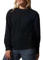 Mountain Hardwear Women's Logo Pullover Crew Sweatshirt, XS, Black