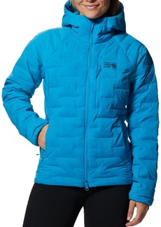 Mountain Hardwear Women's Stretchdown Hooded Jacket, Medium, Blue