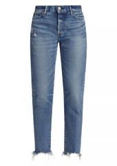 Moussy Avenal Mid-Rise Tapered Jeans