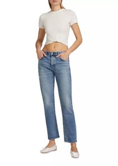 Moussy Bradenton Straight Mid-Rise Jeans