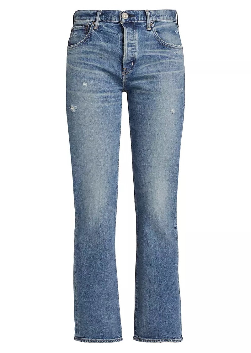 Moussy Bradenton Straight Mid-Rise Jeans