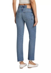 Moussy Bradenton Straight Mid-Rise Jeans