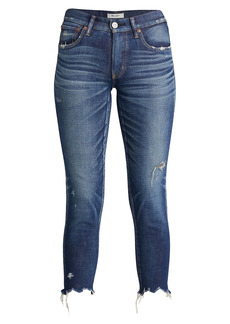 Moussy Checotah Distressed Stretch Skinny Ankle Jeans