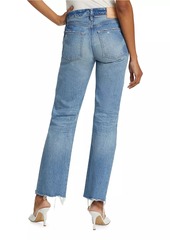 Moussy Colemont Distressed Straight-Leg Jeans