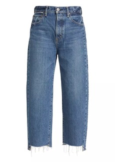 Moussy Dunkirk Cropped Wide-Leg Jeans