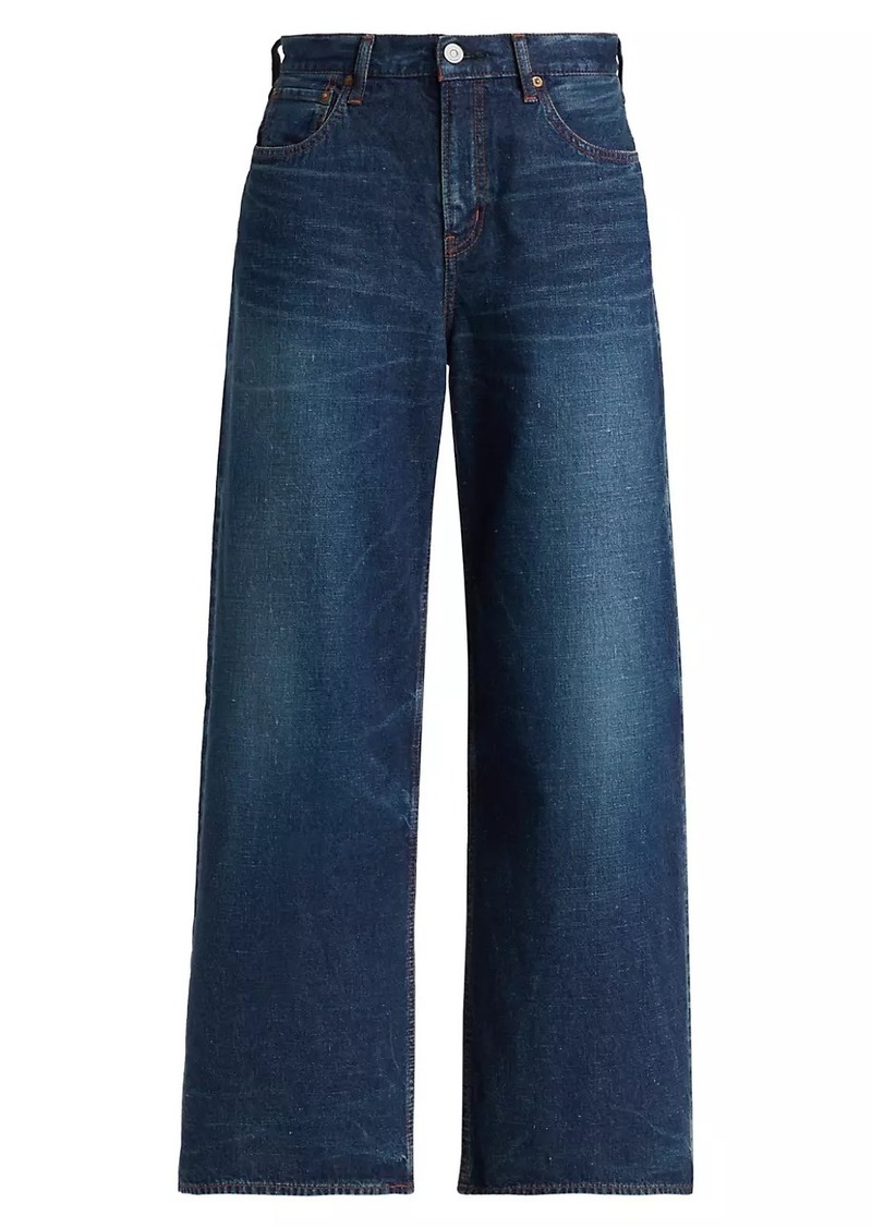 Moussy Emporia High-Rise Wide-Leg Jeans