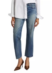 Moussy Flemington Low-Rise Cropped Flare Jeans