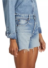 Moussy Graterford Distressed Denim Shorts
